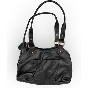 Great American Leather Works Black Hobo Shoulder Bag Purse Boho Casual